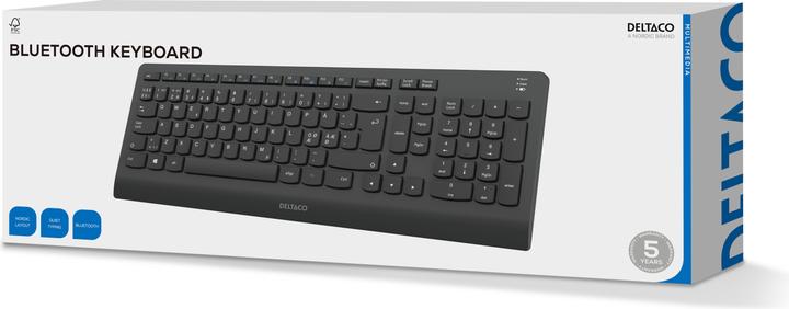 Image du produit Deltaco Bluetooth, clavier silencieux pleine taille (Allemagne, Sans fil)