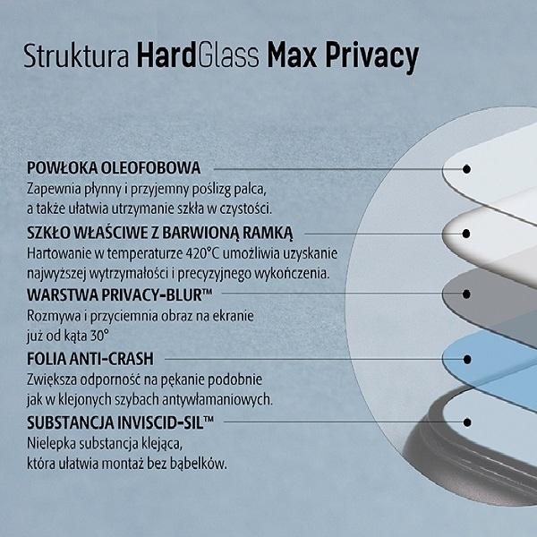 Thumbnail - 3MK Glass Max Privacy iPhone X Schwarz, Vollbild-Sichtschutz aus Glas (1 Stück, Apple iPhone X), Smartphone Schutzfolie,...