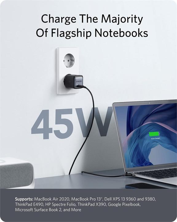 Image du produit Anker eufy Nano II 45W Noir (45 W)