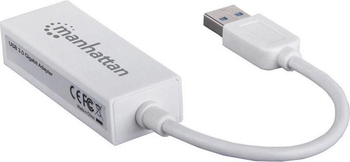 Image du produit Manhattan Adaptateur USB vers Ethernet (USB, RJ45 (1x))