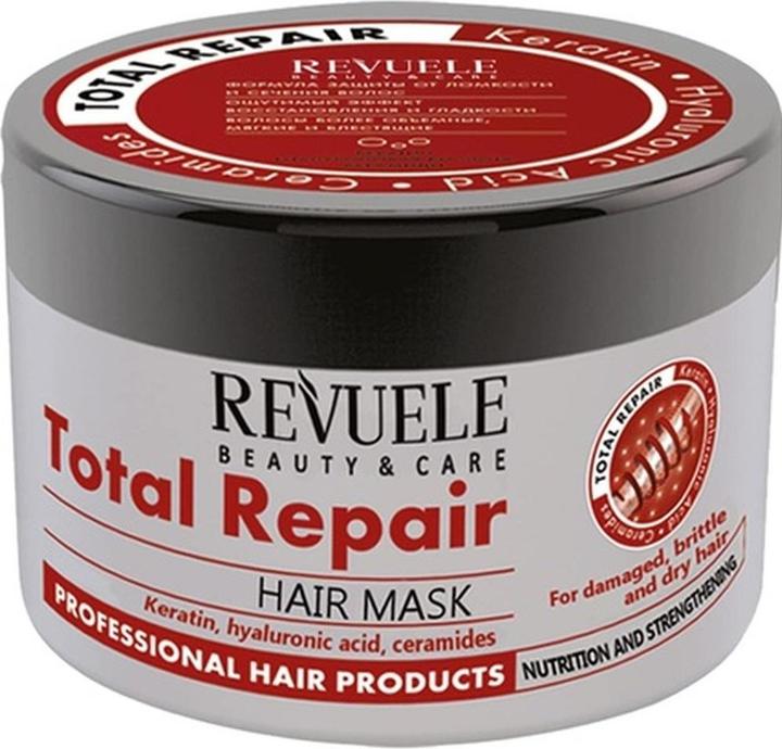 Immagine prodotto Revuele Maschera per capelli Total Repair per capelli danneggiati, fragili e secchi 500ml (500 ml)