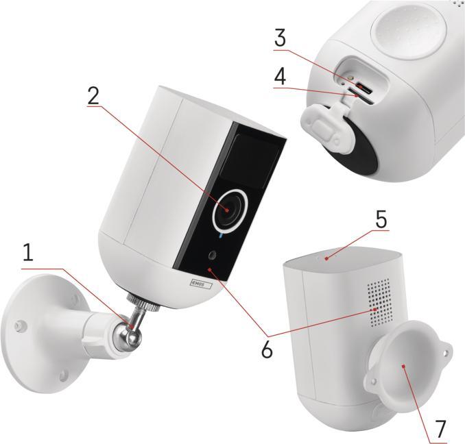 Immagine prodotto Emos Telecamera IP per esterni GoSmart con WiFi IP-210 SNAP, alimentata a batteria (2592 x 1944 pixel)