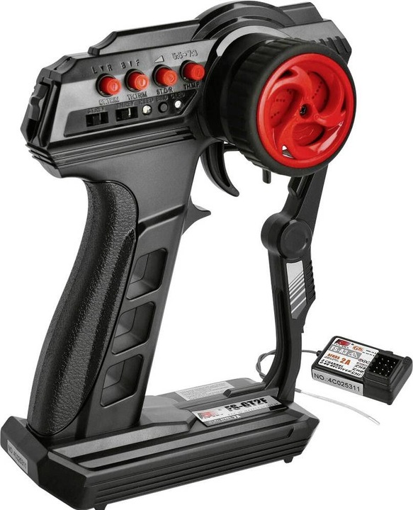 Produktbild Fly Sky FlySky FS-GT2F Pistolengriff-Fernsteuerung 2,4 GHz Anzahl Kanäle: 2 inkl. Empfän
