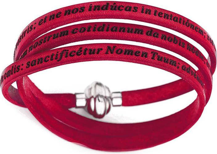 Produktbild Amen Our Father Prayer Latin Armband (Edelstahl, Leder)