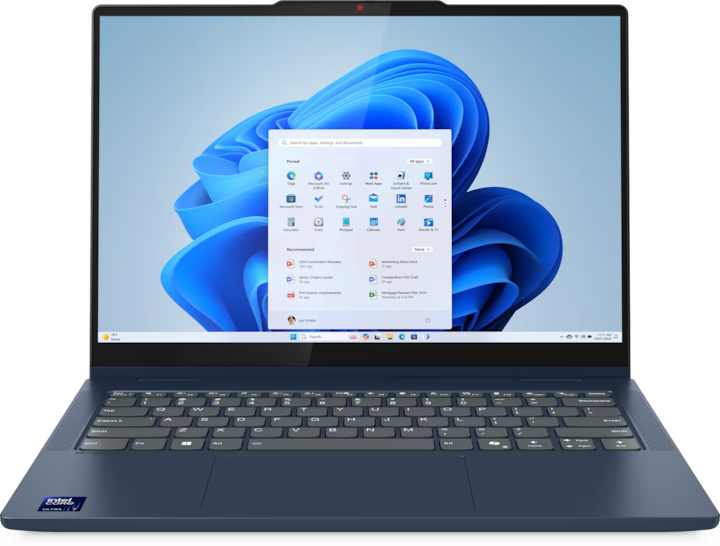 Actual product image Lenovo IdeaPad 5 2-in-1 (14", Intel Core Ultra 7 255H, 24 GB, 1000 GB, CH)