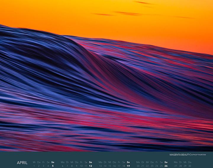 Actual product image Wellen Kalender 2026: Meeres- und Wasser-Fotografie XXL Premium Kalender