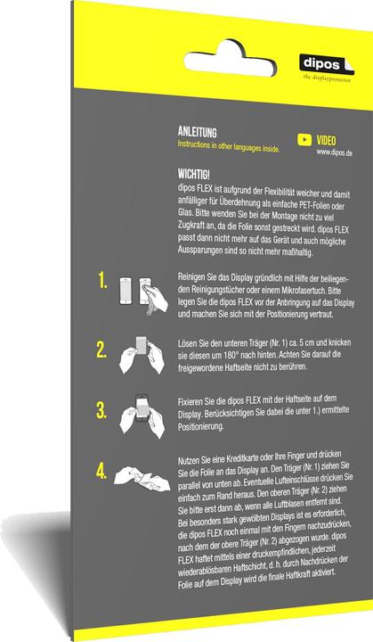 Actual product image Dipos Screen Protector Full-Cover 3D (2 pcs., Google Pixel Fold)