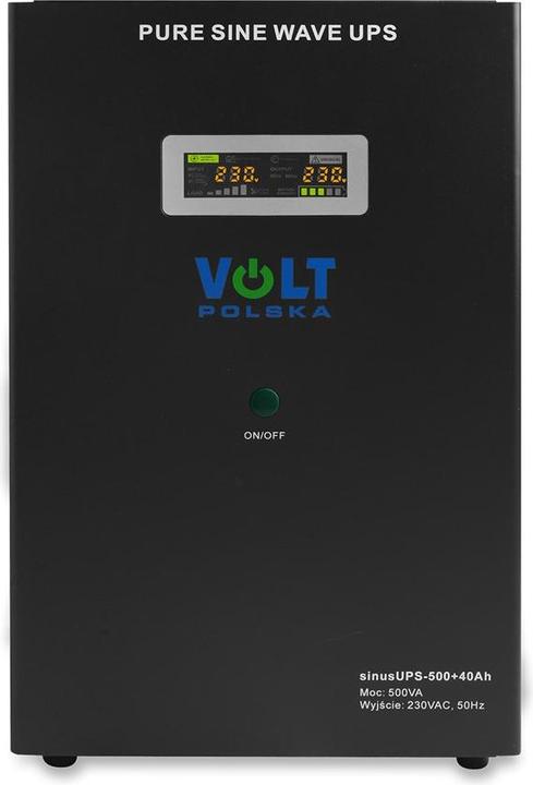 Produktbild Volt Polska SINUS UPS 500 + AKU 40AH (300/500W) NOTSTROMVERSORGUNG (300 VA, 500 W)