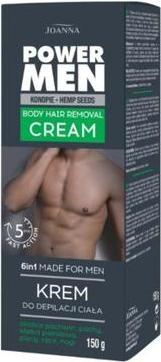 Joanna Power Men Body Hair Removal Cream 6in1 Body Depilation for Men Hemp Seeds (1 x, 150 g)