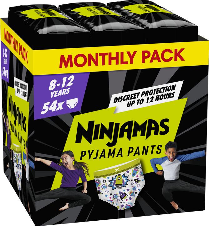 Pampers Ninjamas (Dimensione L, Pacco mensile, 54 pz.)