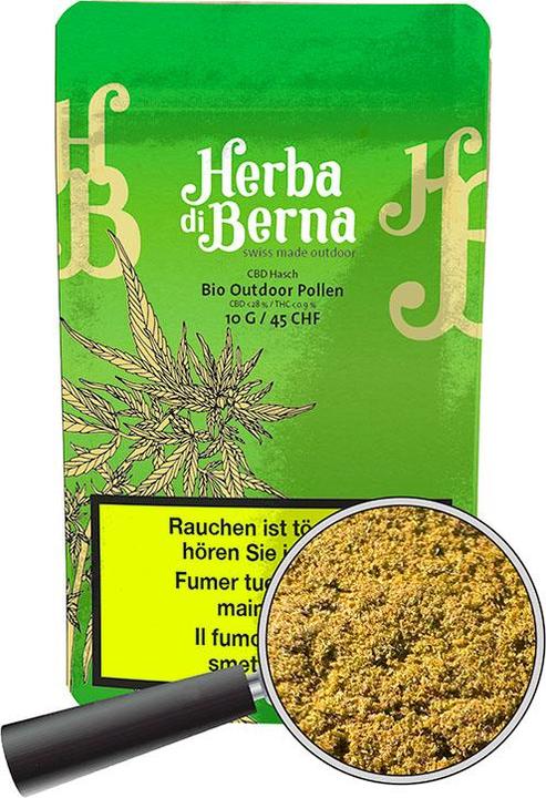 Image du produit Herba di Berna Hasch CBD BIO Pollen d'extérieur (3 g, Extérieur)