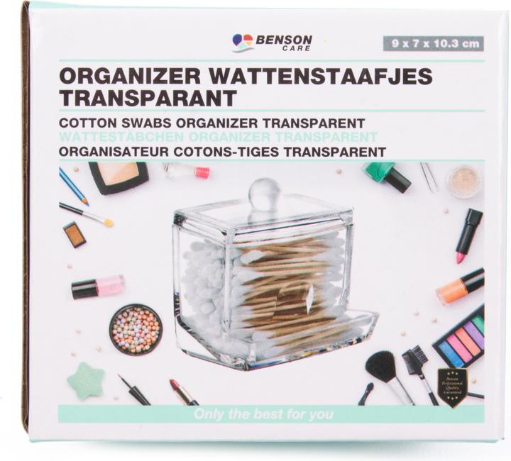 Produktbild Benson Care Make-Up Oranizer Wattestäbchen transparent