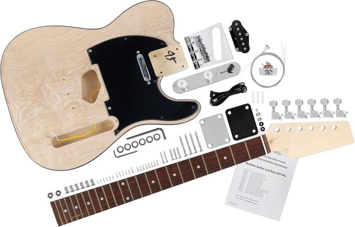Image du produit Rocktile Kit de montage guitare électrique style TL en paulownia