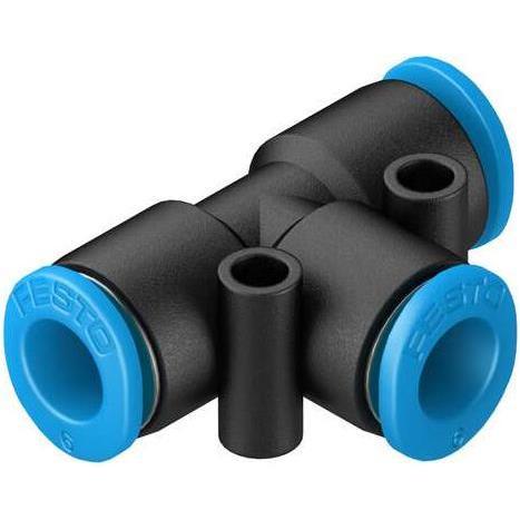 Festo, Tecnologia di connessione dei tubi, Push in T Connector, 6mm (Connessione a T)