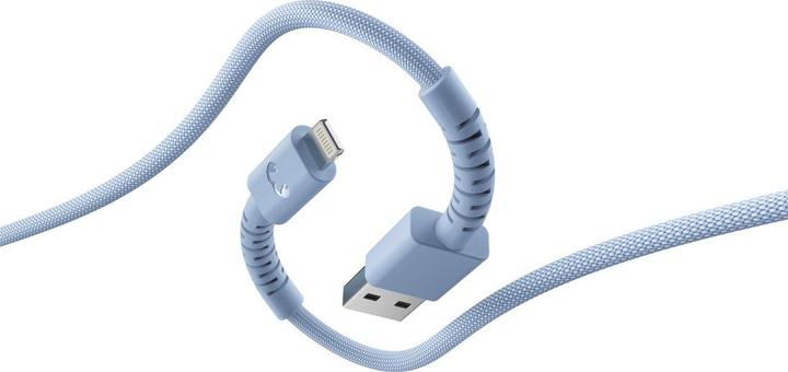 Actual product image Fresh'N Rebel Fresh 'n Rebel USB-A zu Lightning silicone geflochtenes Kabel "FlexWave" 2m, Vivid Blue (2 m, 12 W)