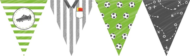 Produktbild Amscan Girlande Fussball