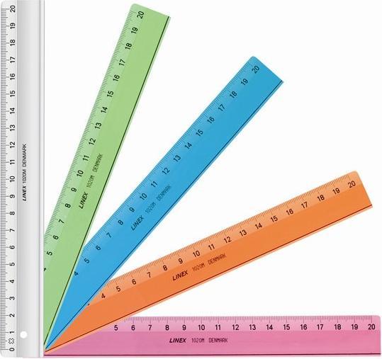 Produktbild Linex Lineal mit Tuschekante (20 cm)