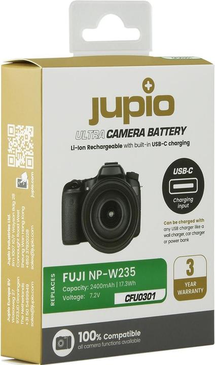 Immagine prodotto Jupio Fujifilm NP-W235 USB-C (Batteria della fotocamera)