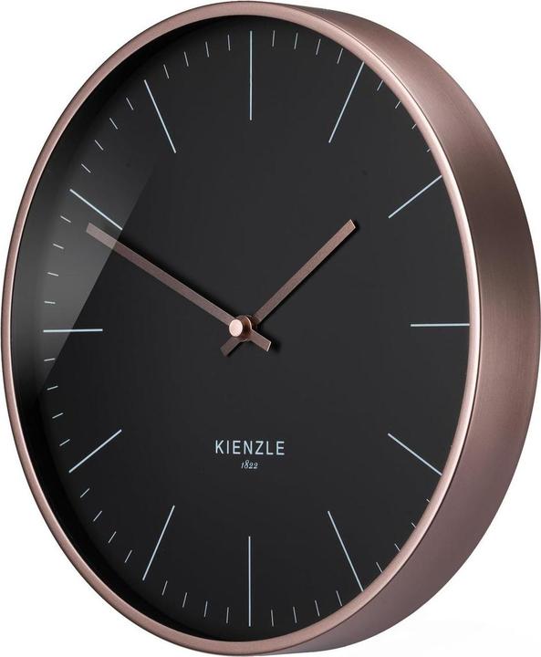 Immagine prodotto Kienzle DCF Funk-Wanduhr rose gold / schwarz, 25 cm (25 cm)