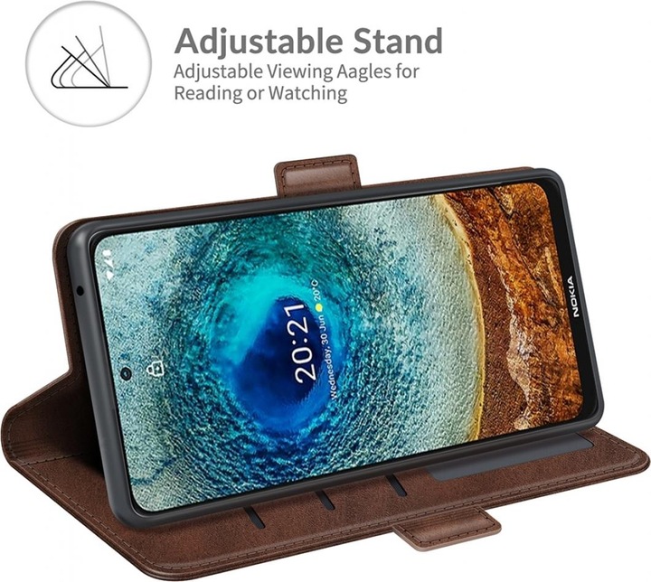 Productafbeelding Screenguard Nokia X20 CardLounge Lederen Hoesje (Nokia X20)