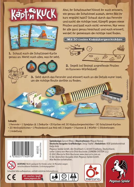 Actual product image Pegasus Captain Cuckoo (German, 1 - 6 Players)