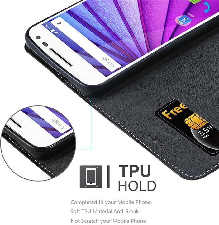Actual product image Cadorabo Book X Wallet Cover (Motorola Moto G30)