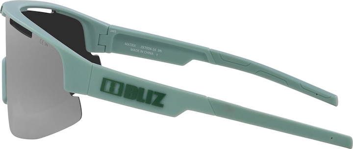 Image du produit Bliz Matrix (Vert mat, miroir fumé et argenté)