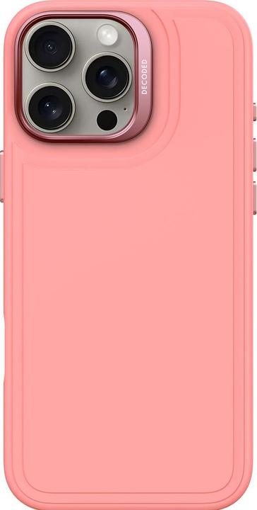 Produktbild Decoded AntiMicrobial Silicone Stacks Backcover with MagSafe for iPhone 16 Pro Max - Pink (Apple iPhone 16 Pro Max)