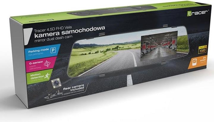 Actual product image Tracer 4.5D FHD VELA G-sensor. Parking (Built-in display, Built-in microphone, GPS receiver, Night vision, Accelerometer, Bluetooth, Full HD)