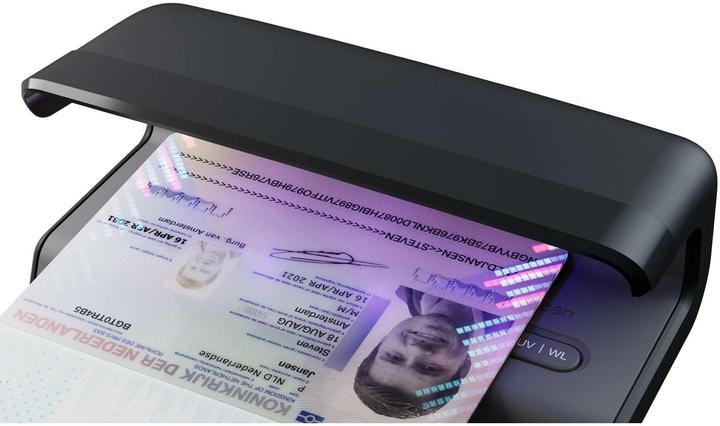 Actual product image Safescan 75 LED UV/Weissl Prüfgerät Währungen, Pässe Schwarz (Bill validator)