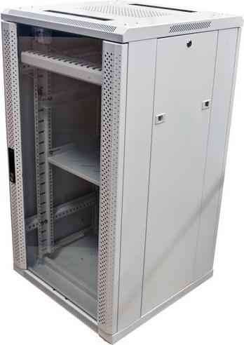 Actual product image Triton 19 cabinet 42U W600 / D600mm *light grey* SNB series glass door (42 RU, 19 inch rack)