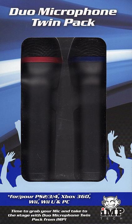 Produktbild IMP Gaming Duo Microphone Twin Pack (PS2, PS3, PS4, PS4 Pro, PS5, Switch, Wii, Wii U, Xbox One S, Xbox One X, Xbox Series S, Xbox Series X)