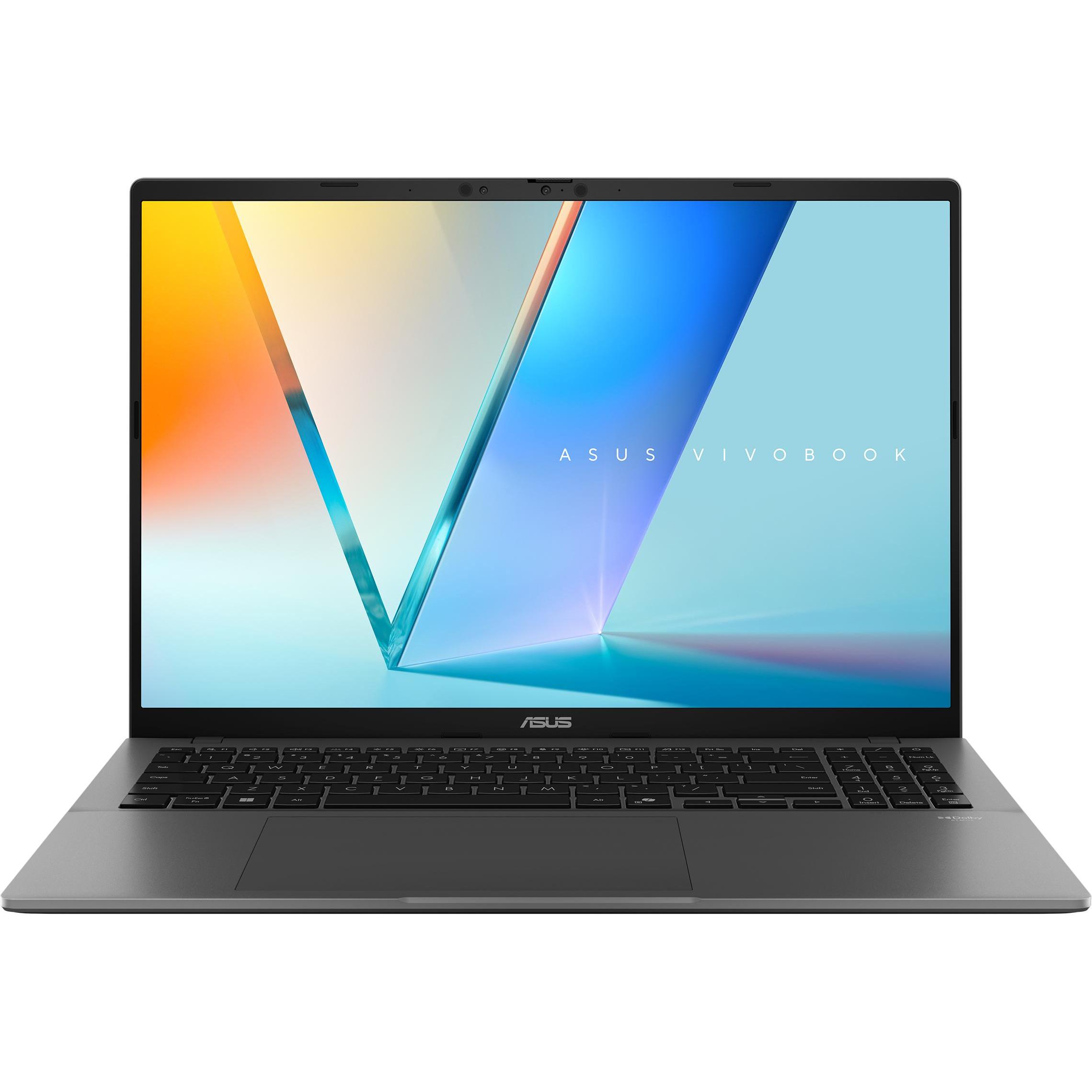 ASUS Vivobook S16 Copilot+PC (16", 512 GB, 16 GB, Eng. Int., Snapdragon X X1-26-100), Notebook, Grau