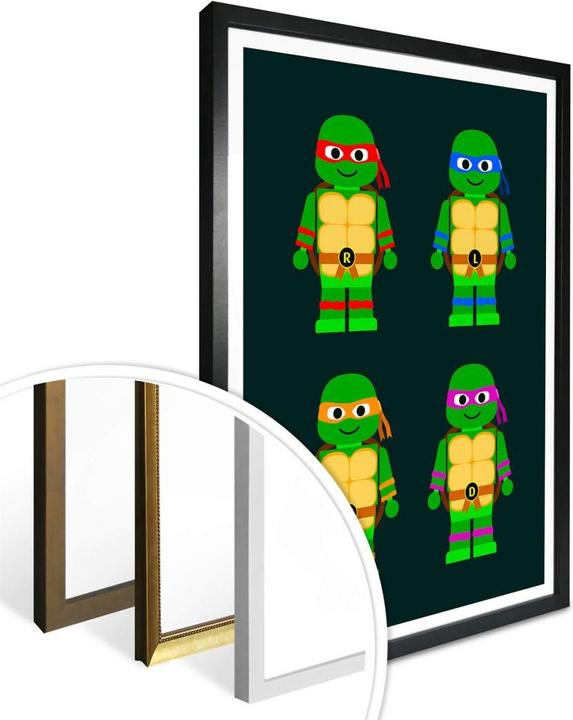 Produktbild Trenddeko Teenage Mutant Ninja Turtles Spielzeug (40 x 50 cm)