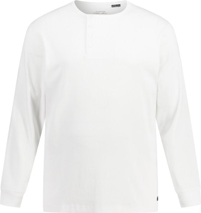 Produktbild JP1880 Henley, Langarm, Rippjersey, Rundhals, Knopfleiste (4XL)