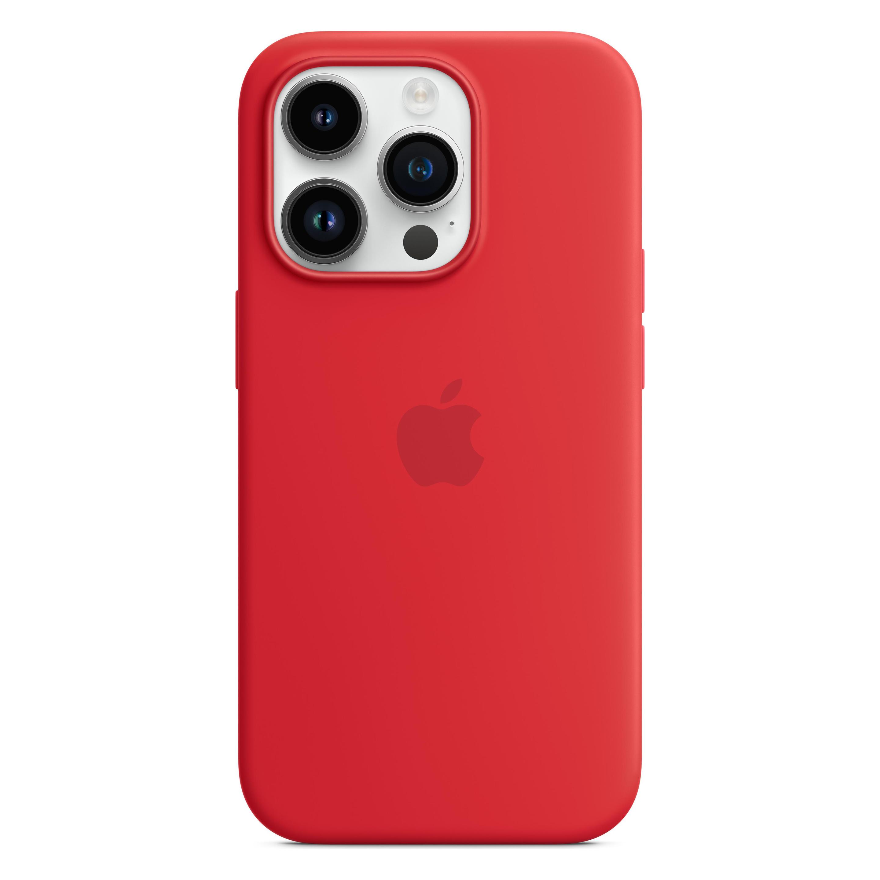 Apple Silicone Case with MagSafe (Apple iPhone 14 Pro), Smartphone Hülle, Rot