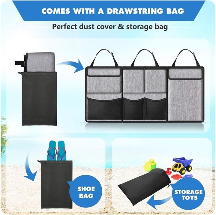 Produktbild Auto Kofferraumtasche Aufbewahrung KFZ Rücksitz Zubehör Tasche Organizer Hänge