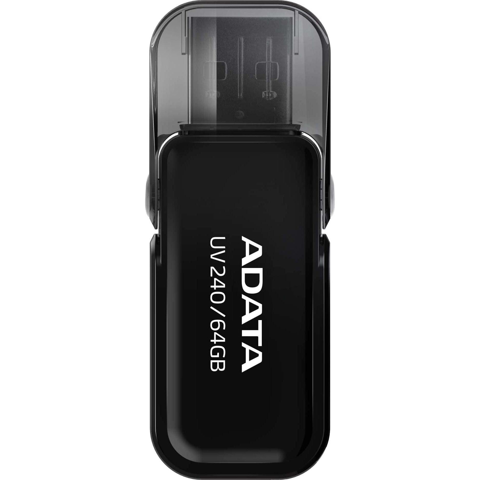 Thumbnail - Adata UV240 USB-Flash-Laufwerk (64 GB, USB-A, USB 2.0), USB Stick, Schwarz