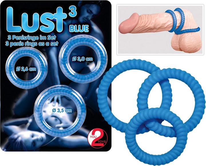Image du produit You2Toys Lust 3 Anneaux péniens (3.50 cm)