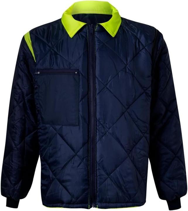 Produktbild Velilla 306003 4-in-1 parka, marineblauw en neongeel, maat L (L)