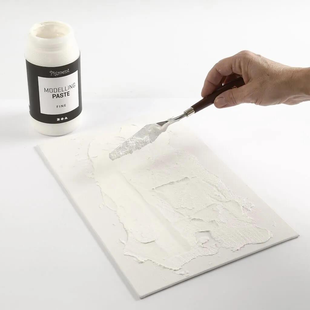 Thumbnail - Creativ Company, Künstlerfarbe + Bastelfarbe, Pigmentstrukturpaste, 500 ml (Weiss, 500 ml)