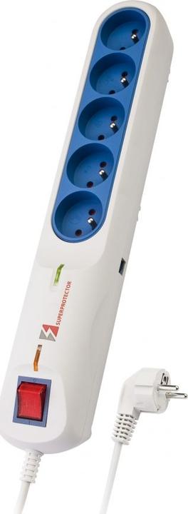 Actual product image Lestar Überspannungsschutzleiste LFT-2005, 3L EMI/RFI, 2,5m, grau (5 x, 2.50 m)
