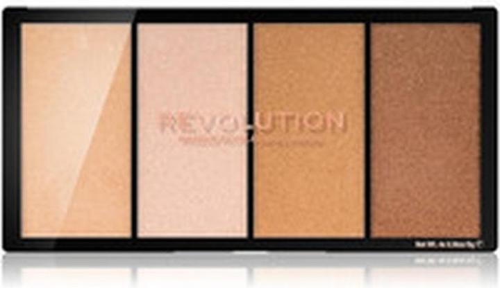 Makeup Revolution Revolution Re-Loaded Highlighter Palette - Brightener palette 20 g - (Lights Warm, Highlighter, 40 g)