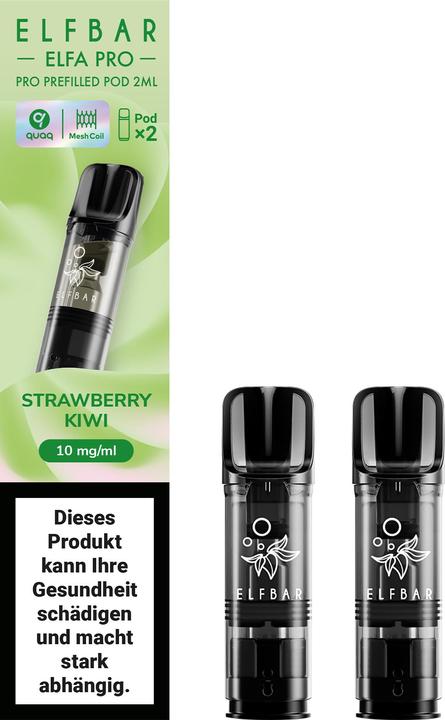 Elfbar ELFA Pro - Cialde da 2ml 10mg, Fragola Kiwi