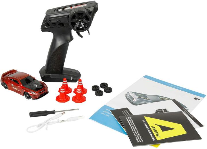 Image du produit Amewi Drift Sport GTR mit Gyro 4WD 1:43 RTR rot (RTR Prêt à fonctionner)