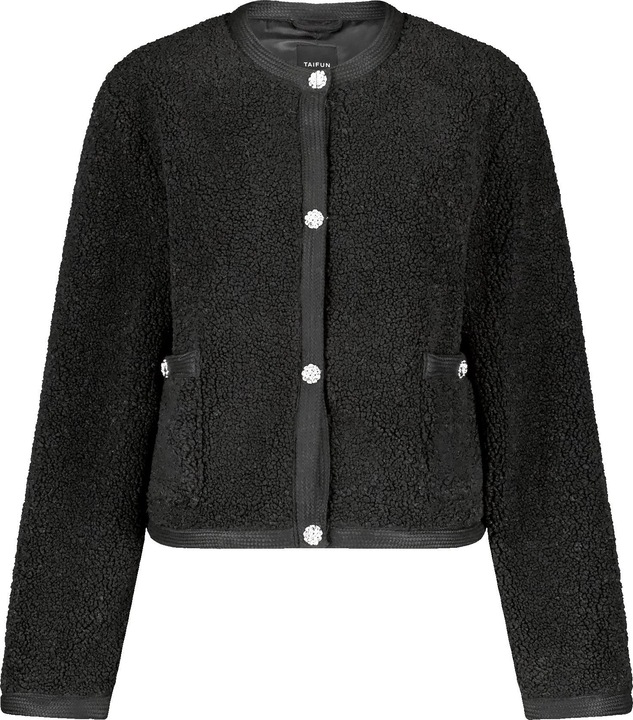 Produktbild Taifun Blazerjacke aus Teddyfell Jacke Jeans + Gewebe - 64328 (34)