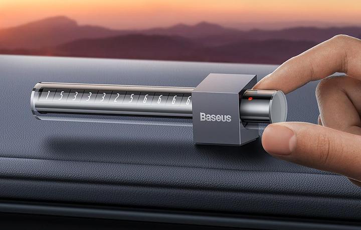 Actual product image Baseus Space Cabin temporary parking number plate