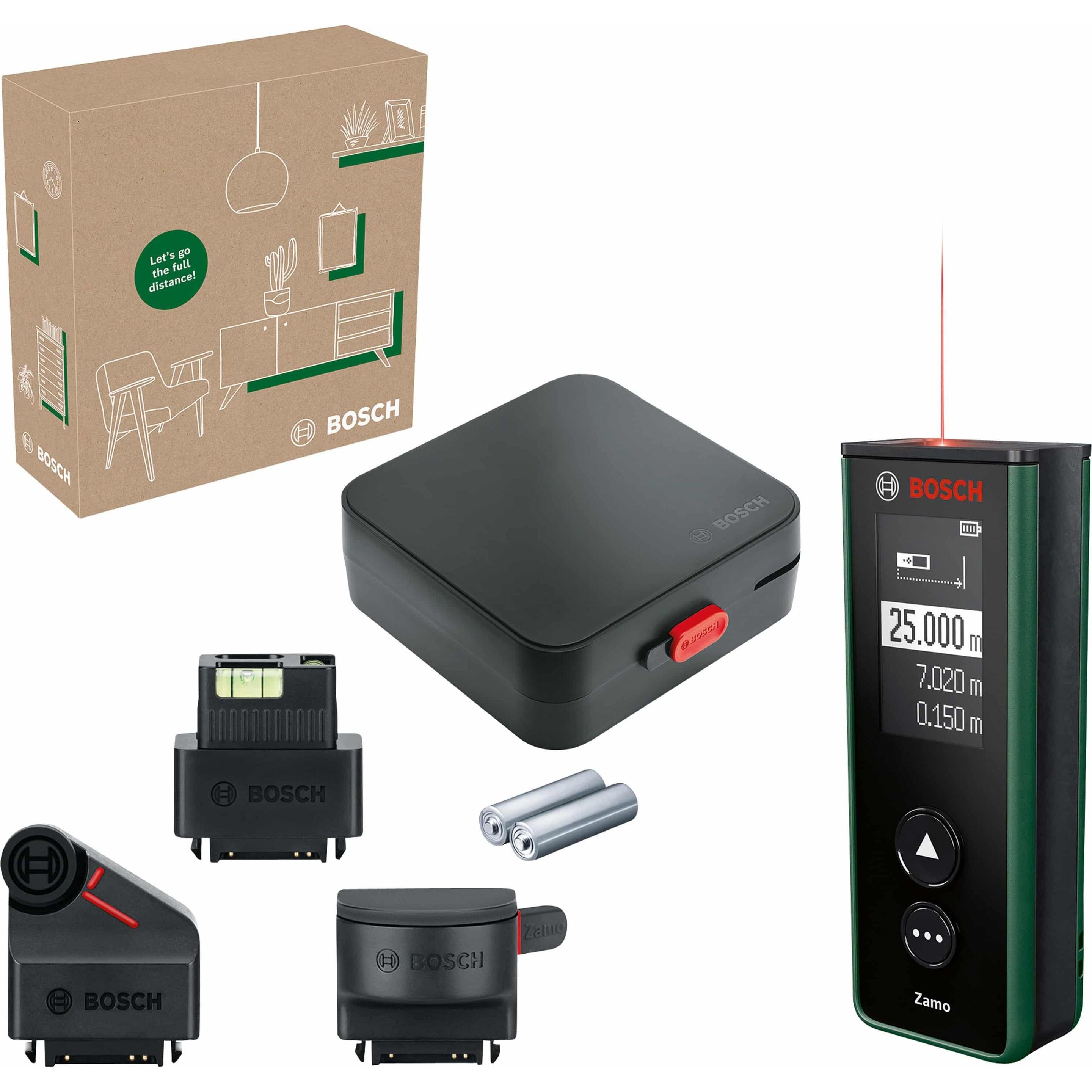 Bosch Home & Garden, Laserentfernungsmesser, Zamo IV Set (25 m, 635 nm)