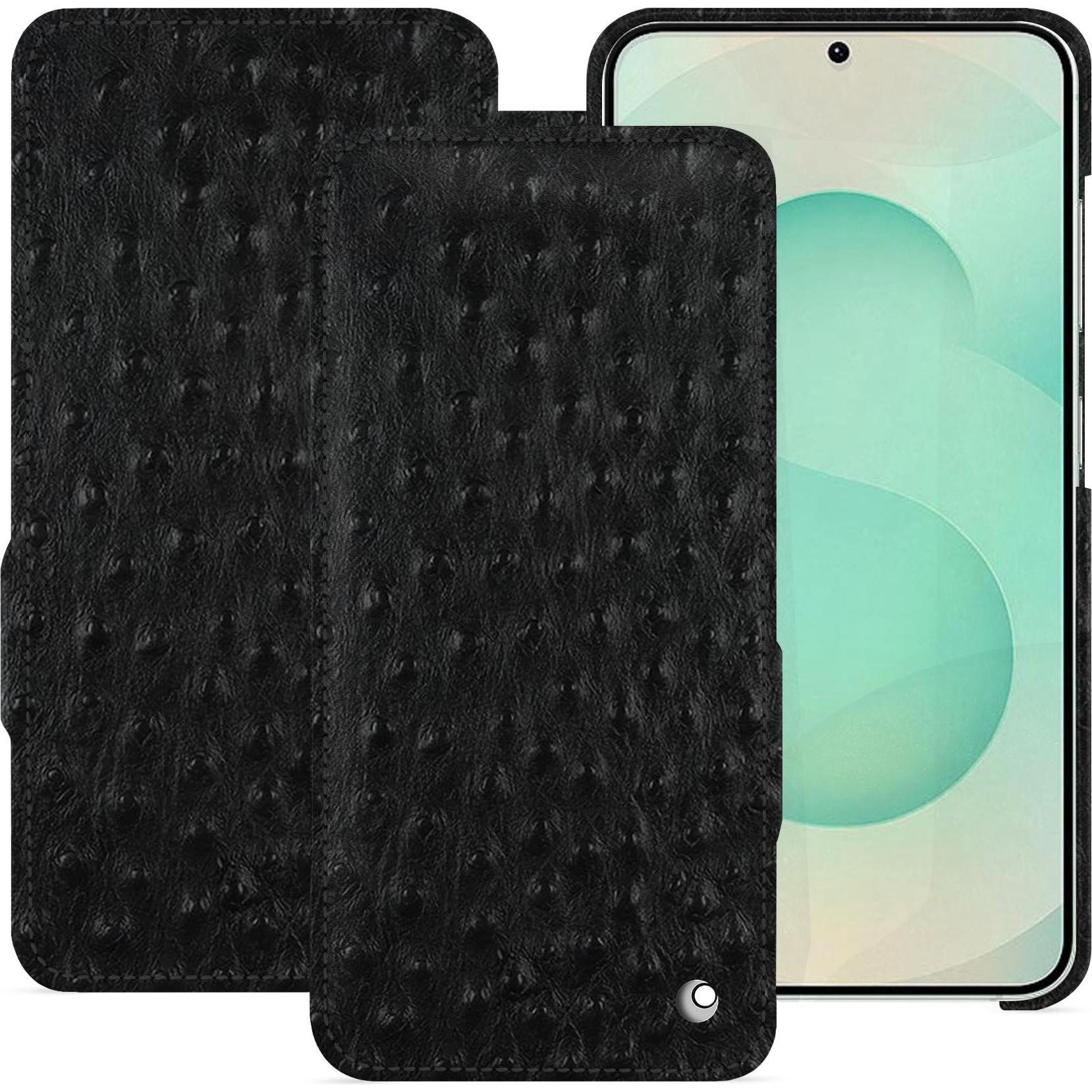 Noreve Lederschutzhülle horizontal (Samsung Galaxy S25+), Smartphone Hülle, Schwarz
