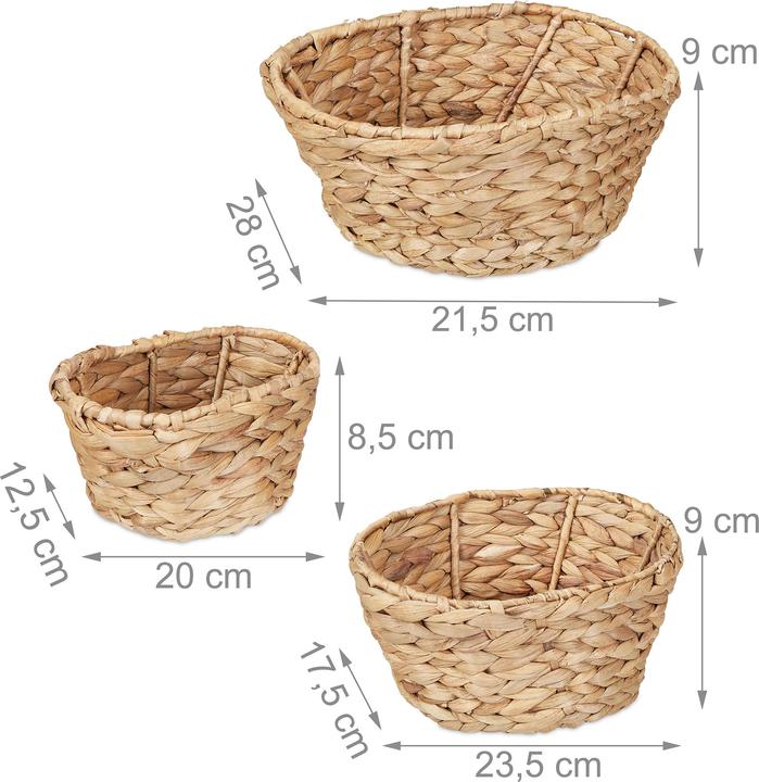 Actual product image Relaxdays 3x storage baskets (3 x)